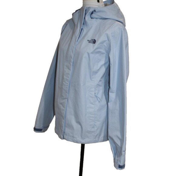 The North Face DryVent Hooded Waterproof Lined Jacket Periwinkle Mint Womens M - Picture 5 of 9